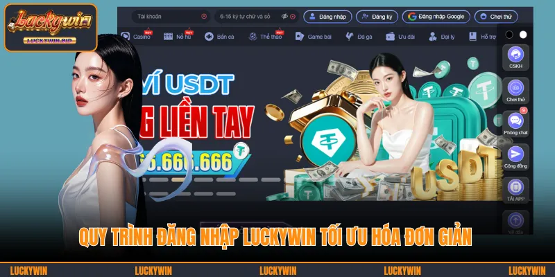 Đăng nhập LUCKYWIN qua từng thao tác tối ưu dễ hiểu